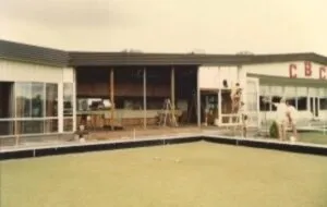 Clubhouse extension under construction