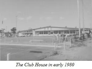 The clubhouse and green, early 1980s